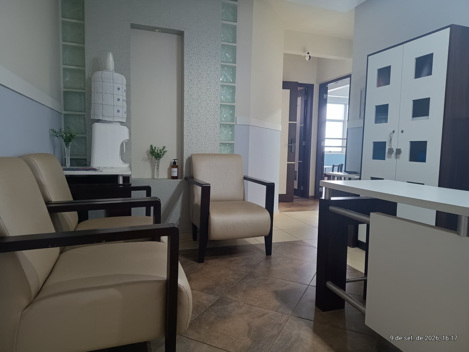 Recepção — vista geral